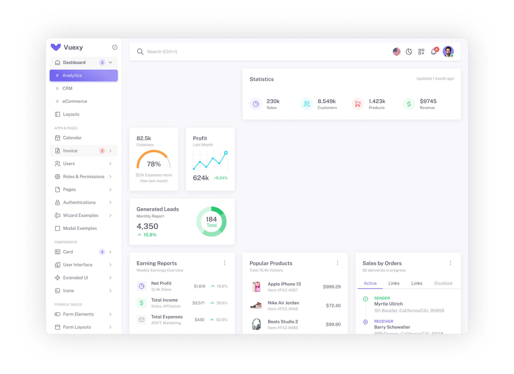 ERP Dashboard
